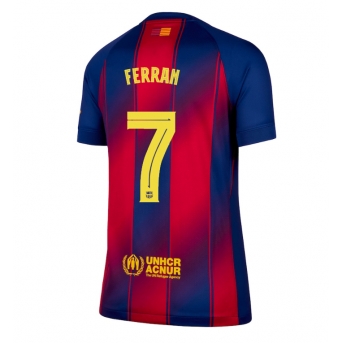 Billige Fotballdrakt Barcelona Ferran Torres #7 Replika Hjemmedrakt Dame 2025-26 Kortermet